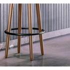 Kit 04 Bancos Banqueta Alta Madeira Estofada Berlin Courissim