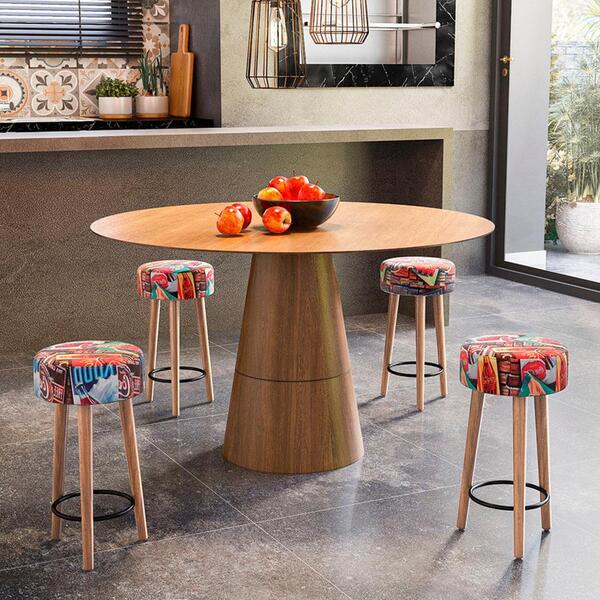 Kit 04 Bancos Boulevard Area Gourmet Retro - Moveis Arapongas