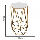 Kit 04 Banqueta Alta Aramado Liz Base Dourado Branco