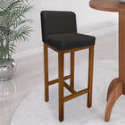 Kit 04 Banqueta Alta Com Encosto Aila Cozinha Balcão Bistrô B