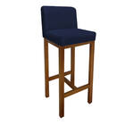 Kit 04 Banqueta Alta Com Encosto Aila Cozinha Balcão Bistrô B