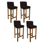 Kit 04 Banqueta Alta Com Encosto Aila Cozinha Balcão Bistrô B
