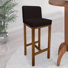 Kit 04 Banqueta Alta Com Encosto Aila Cozinha Balcão Bistrô B