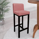 Kit 04 Banqueta Alta Com Encosto Aila Cozinha Balcão Bistrô B