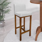 Kit 04 Banqueta Alta Com Encosto Aila Cozinha Balcão Bistrô B