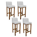 Kit 04 Banqueta Alta Com Encosto Aila Cozinha Balcão Bistrô B