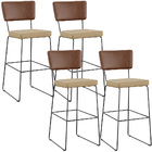 Kit 04 Banqueta Alta Cozinha Sala Jantar Allana L02 Couríssim