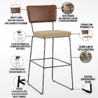 Kit 04 Banqueta Alta Cozinha Sala Jantar Allana L02 Couríssim