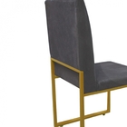 Kit 04 Banqueta Alta Lara Bronze Corino Branco