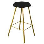 Kit 04 Banqueta Alta Lari Eiffel Dourado Preto