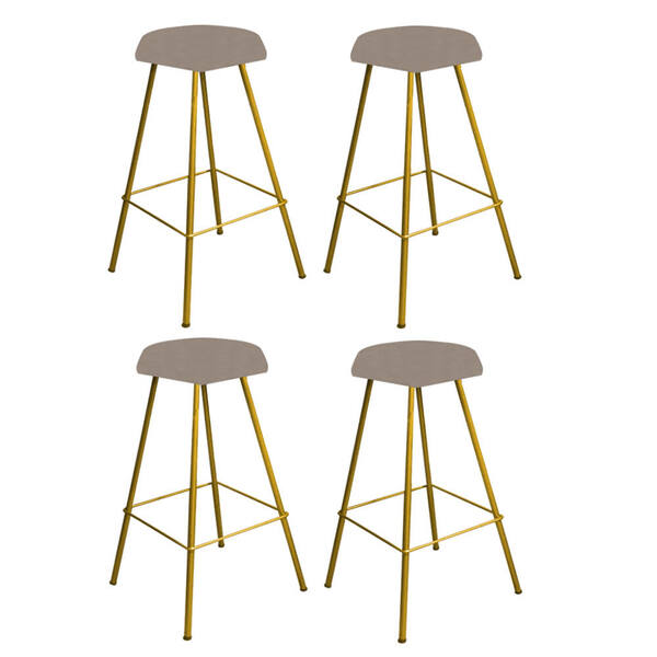 Kit 04 Banqueta Alta Lari Eiffel Hexágono Bancada Bar Balcão