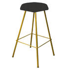 Kit 04 Banqueta Alta Lari Eiffel Hexágono Cozinha Bar Balcão