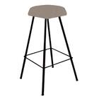 Kit 04 Banqueta Alta Lari Eiffel Preto Suede Bege