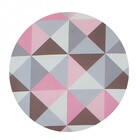 Kit 04 Banqueta Alta Lia Castanho Triângulo Rose