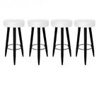 Kit 04 Banqueta Alta Lia Para Cozinha Bar Balcão Bistrô Pé Pa