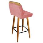 Kit 04 Banqueta Alta Lith Castanho Rose Gold