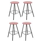 Kit 04 Banqueta Alta Loni Eiffel Preto Rose Gold