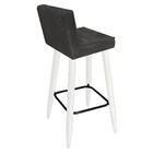 Kit 04 Banqueta Alta Lucy Branco Cinza