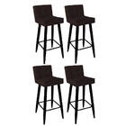 Kit 04 Banqueta Alta Lucy Com Encosto Cozinha Bar Balcão Bist