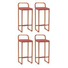 Kit 04 Banqueta Alta Luffi Com Encosto Cozinha Bar Balcão Bis