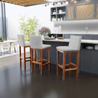 Kit 04 Banqueta Alta Para Cozinha Sala De Jantar Fixa Alya L0