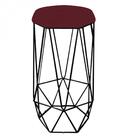 Kit 04 Banqueta Aramado Liz Base Preto Vermelho