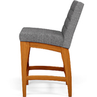 Kit 04 Banqueta Baixa Cozinha Bancada Bar Sala Jantar Fixa Mi