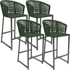 Kit 04 Banqueta Para Área Gourmet Cozinha Varanda Corda Náuti