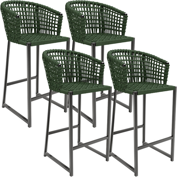 Kit 04 Banqueta Para Área Gourmet Cozinha Varanda Corda Náuti