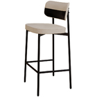 Kit 04 Banquetas Alta Bar Cozinha Sala De Jantar Aço Preto Ka