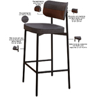 Kit 04 Banquetas Alta Bar Cozinha Sala De Jantar Aço Preto Ka