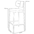 Kit 04 Banquetas Alta Bar Cozinha Sala De Jantar Aço Preto Ka