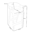 Kit 04 Banquetas Alta Bar Cozinha Sala De Jantar Bar Nadja L0