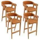 Kit 04 Banquetas Alta Bar Cozinha Sala De Jantar Bar Nadja L0