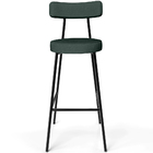 Kit 04 Banquetas Alta Bar Cozinha Sala De Jantar Em Aço Milão