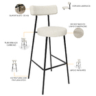 Kit 04 Banquetas Alta Bar Cozinha Sala De Jantar Em Aço Milão