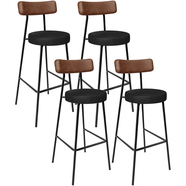 Kit 04 Banquetas Alta Bar Cozinha Sala De Jantar Milão L02 Co