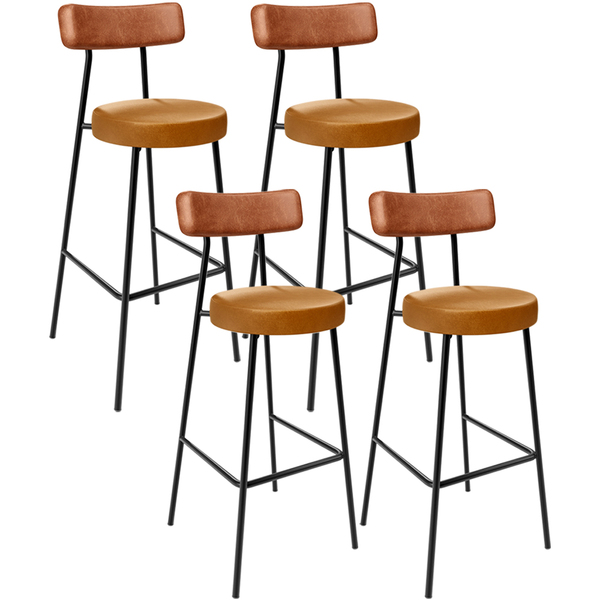 Kit 04 Banquetas Alta Bar Cozinha Sala De Jantar Milão L02 Co