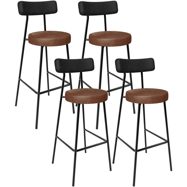 Kit 04 Banquetas Alta Bar Cozinha Sala De Jantar Milão L02 Co