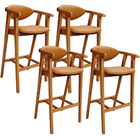 Kit 04 Banquetas Alta Cozinha Bancada Bar Sala De Jantar Fixa