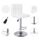 Kit 04 Banquetas Alta Estofada Para Cozinha Vox F03 Branco -