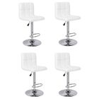 Kit 04 Banquetas Alta Estofada Para Cozinha Vox F03 Branco -