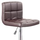 Kit 04 Banquetas Alta Estofada Para Cozinha Vox F03 Marrom -