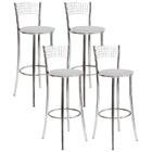 Kit 04 Banquetas Alta Gabi Cromado Bq11c Hks Milani Store