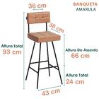 Kit 04 Banquetas Alta Madh Corano Sone