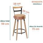 Kit 04 Banquetas Alta Mosk Corano Sone