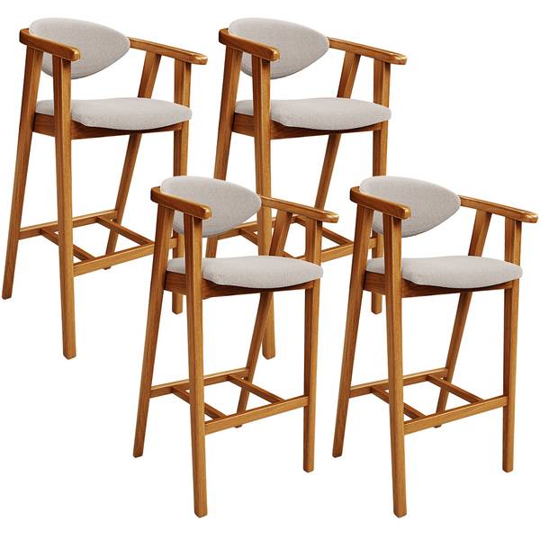 Kit 04 Banquetas Alta Para Cozinha Bancada Bar Sala De Jantar