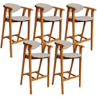 Kit 04 Banquetas Alta Para Cozinha Bancada Bar Sala De Jantar