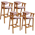 Kit 04 Banquetas Alta Para Cozinha Bancada Bar Sala De Jantar