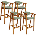 Kit 04 Banquetas Alta Para Cozinha Bancada Bar Sala De Jantar